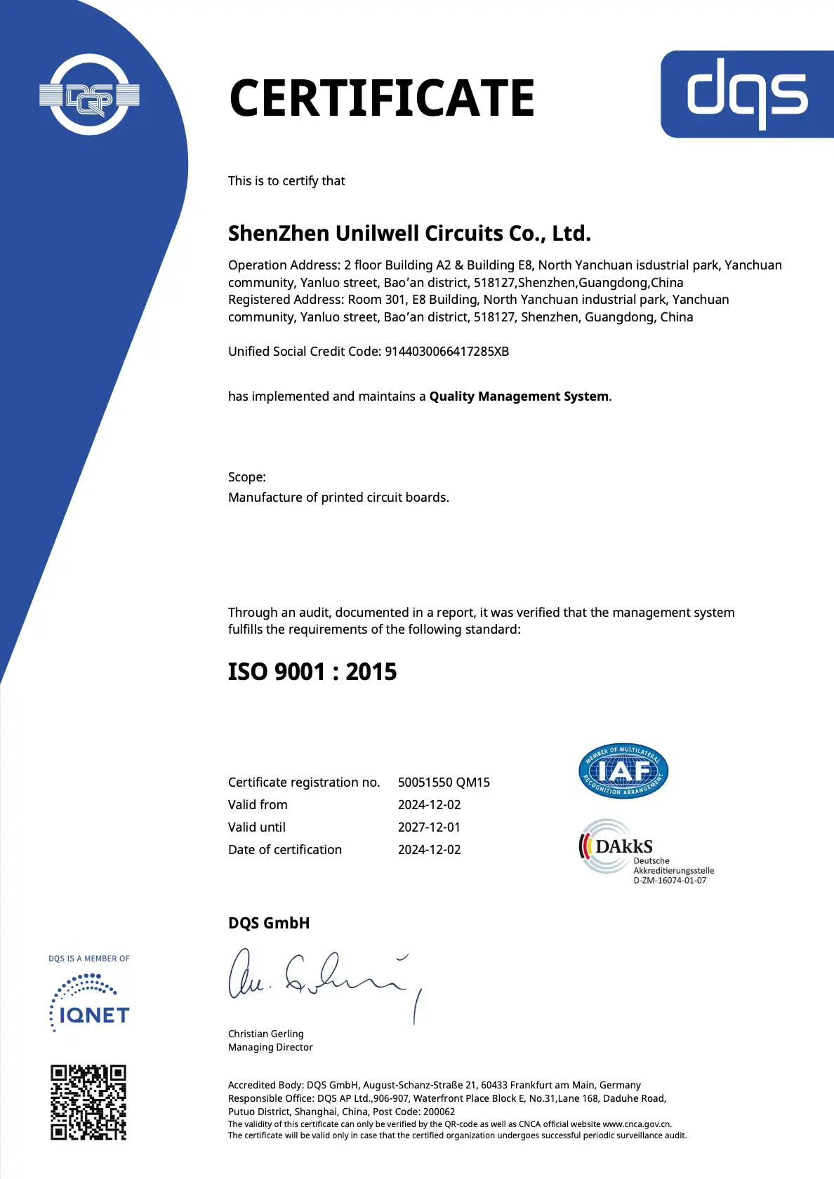 ISO 9001 PCB Tiekėjo Vertinimas ir Rizikos Pirkėjui